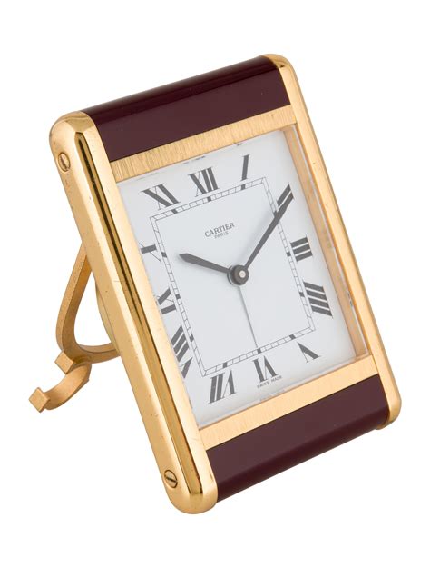 cartier replica wall clock|cartier desk clock price.